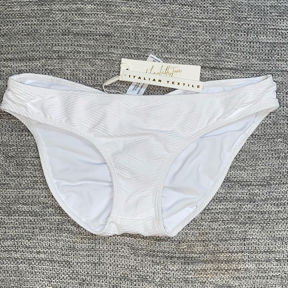 Elizabeth Jane bikini bottom sz XS white new